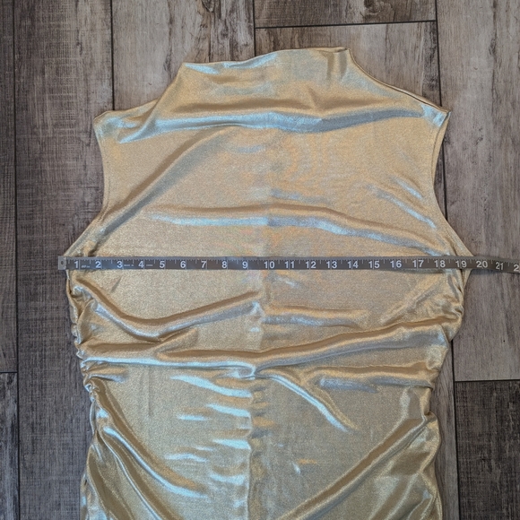 Rebecca Minkoff Tan and Cream Sleeveless Muscle Tee - Picture 6 of 7